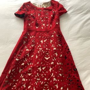 Gorgeous red lace dress from Anthropologie
